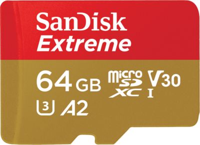 Carte MicroSD avec adaptateur SD - 64 Go