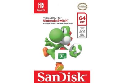 Carte Micro SD SANDISK SDXC 64GB SWITCH