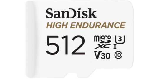 Carte Micro SD SANDISK High Endurance microSDXC 512GB