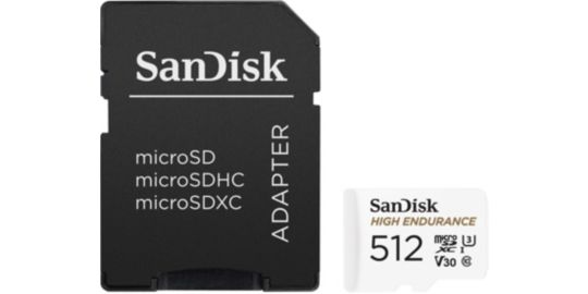 Carte Micro SD SANDISK High Endurance microSDXC 512GB