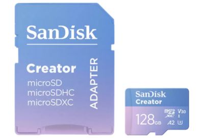 Carte Micro SD SANDISK 128Go Creator