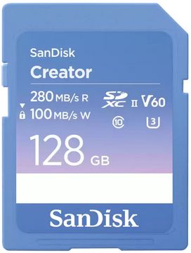 Carte SD SANDISK 128Go UHS-II  Creator