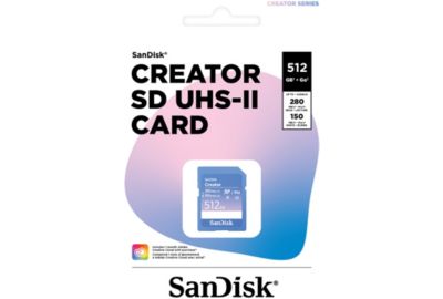 Carte Micro SD SANDISK 512Go UHS-II  Creator
