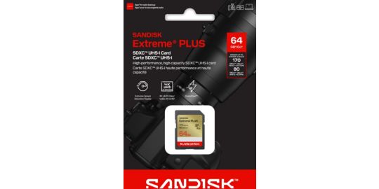 Carte Micro SD SANDISK Extrem PLUS microSD 64Go UHS-I
