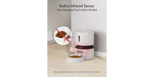 Distributeur PETLIBRO automatique de croquette 3L blanc