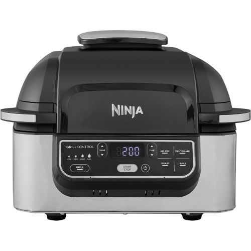 Ninja Foodi Four à frire à double chaleur en acier inoxydable/noir 