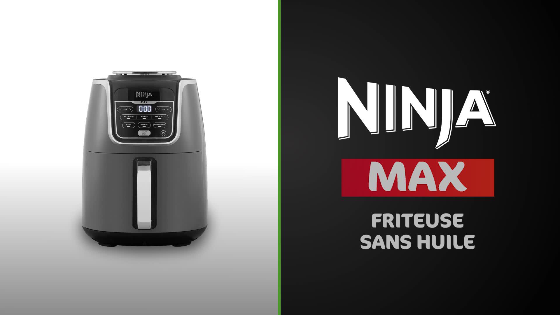 Friteuse à air chaud sans huile Ninja Air Fryer MAX AF160EU - 5,2L, 1750W –