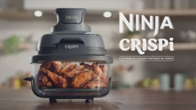 Voir la vidéo pour Friteuse sans huile NINJA CRISPi 4-in-1 Beige FN101EUST
