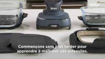 Voir la vidéo pour Friteuse sans huile NINJA CRISPi 4-in-1 Vert Sauge FN101EUSG