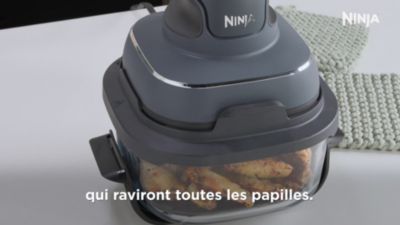 Voir la vidéo pour Friteuse sans huile NINJA CRISPi 4-in-1 Vert Sauge FN101EUSG