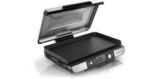 Plancha électrique NINJA GX101EU gris grill/plancha intérieurXL à poser, 47x24.7 cm