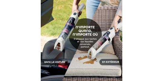 Design ergonomique et technologie Never Spill Shark HX100EUT