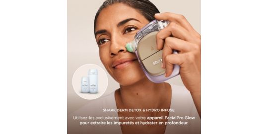 Kit de soins SHARK de soins FacialPro Glow : exfoliant