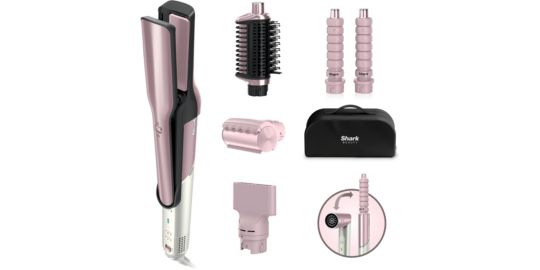 Fer multistyle SHARK et Multi-Styler 5-en-1 Rose HD6051SEUP