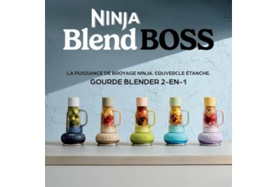 Blender NINJA BlendBoss bleu DB351 portable sans fil, 0,8 L