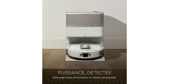 Robot Aspirateur Laveur SHARK PowerDetect UV Reveal Luxe Blanc Ivoire