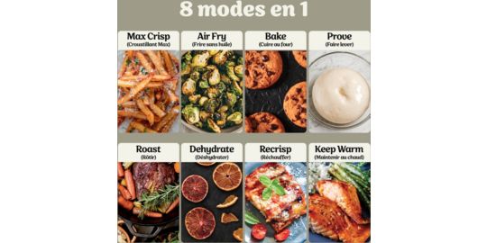 Friteuse sans huile NINJA CRISPi DualZone 8 fonctions DD102EUIV2