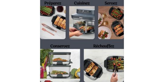 Friteuse sans huile NINJA CRISPi DualZone 8 fonctions DD102EUBL1
