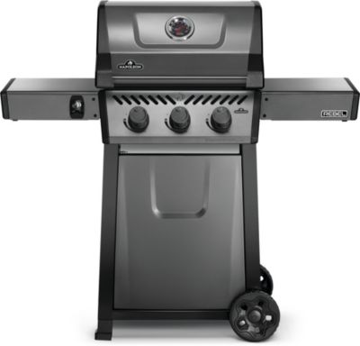 Barbecue gaz NAPOLEON Freestyle F365PGT-FR gris noir 3 brûleurs sur chariot 51 cm