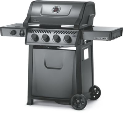 Barbecue gaz NAPOLEON Freestyle noir 4 bruleurs + 1 rechaud plat,  60 cm