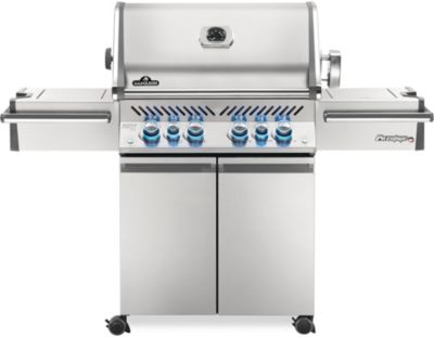 Barbecue gaz NAPOLEON Prestige gaz naturel PRO500RSIBN inox 4 brûleurs sur chariot 70 cm