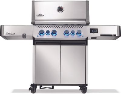 Barbecue gaz NAPOLEON Prestige 500 Inox  6 brûleurs sur chariot, connecté, 72 cm