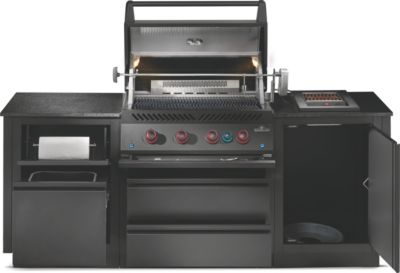 Cuisine extérieure NAPOLEON BIG32-1 noir mat 5 brûleurs gaz rotissoire 71 cm