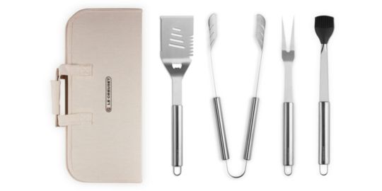 Ustensile barbecue LE CREUSET accessoires barbecue 4pcs + housse