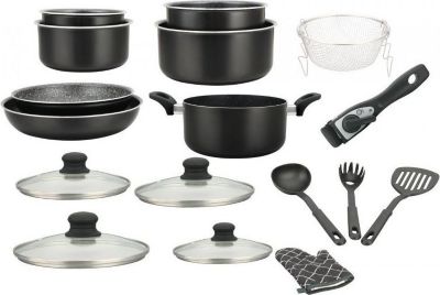 Batterie de cuisine HERZBERG HG8055-BLK