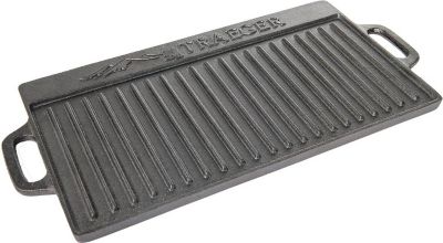 Plancha pour barbecue TRAEGER Plaque Plancha Réversilble En Fonte