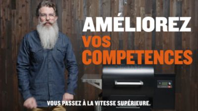 Voir la vidéo pour Barbecue pellet TRAEGER Ironwood 650 noir sur chariot, grille haute 56x26.5 cm, grille basse 56x48 cm