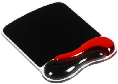Tapis de souris KENSINGTON Duo Gel Wave SOURIS Red/Black