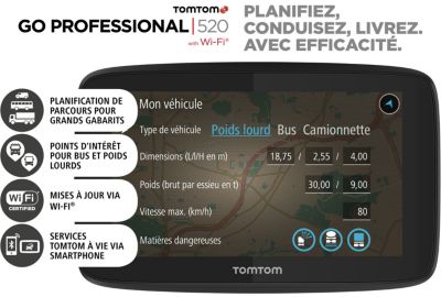 GPS TOMTOM GO Professionnel 520
