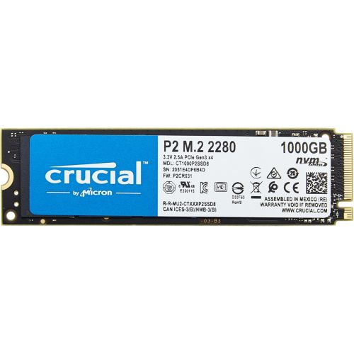 Crucial – disque dur interne SSD de 2 to, 1 to, PCIe 3x4, M.2 2280