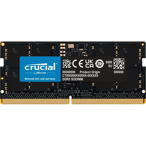 Mémoire PC CRUCIAL Barrette mémoire SODIMM DDR5 16Go PC5-38