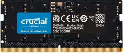 Mémoire vive CRUCIAL SODIMM 16 Go DDR5