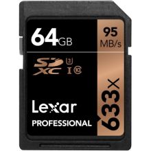 Carte SD LEXAR 64GB 633X Professional SDHC UHS-1