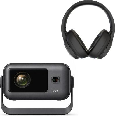 Vidéoprojecteur home cinéma KYF 4K 8000L et casque ANC