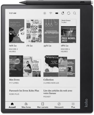 Liseuse numérique Kobo by Fnac Libra 2 Écran 7 32 Go Blanc - Liseuse eBook  - Achat & prix