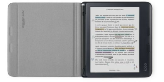 Protection KOBO Libra Cover Notebook Noir