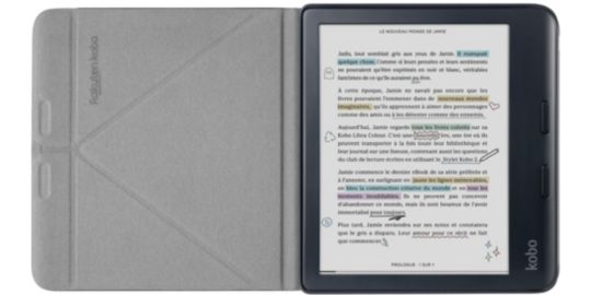 Protection KOBO Libra Colour Sleepcover Noire