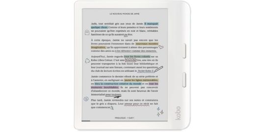 Liseuse eBook KOBO Libra Colour Blanche