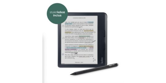 Liseuse eBook KOBO Pack Libra Colour + Stylus 2 noir
