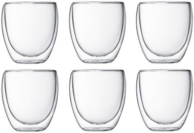 Verre BODUM set de 6 double paroi 0.25L