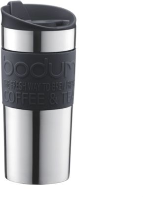 Mug de Voyage Noir à Piston Isotherme en Plastique – Bodum – 35cl