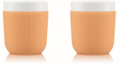 Set BODUM DOURO 2 tasses porcelaine avec manchon