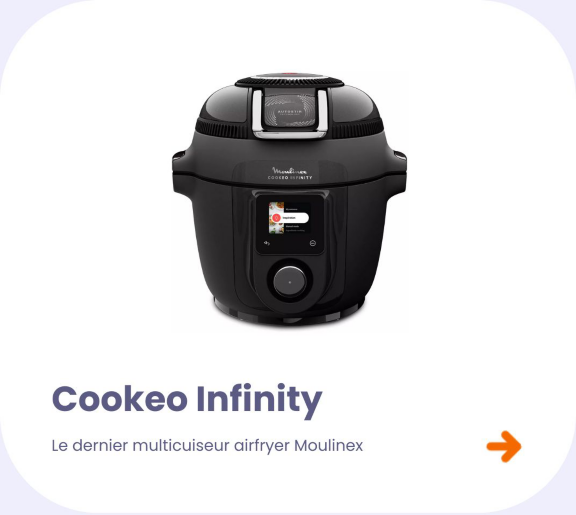 Cookeo MOULINEX Multicuiseur Airfryer Cookeo Infinity Noir CE9828F0