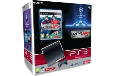 Console SONY PS3 SLIM 250g+PES 2010 Reconditionné