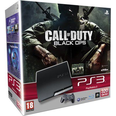 Console SONY PS3 320Go Noire+COD Black Ops+DLC Reconditionné