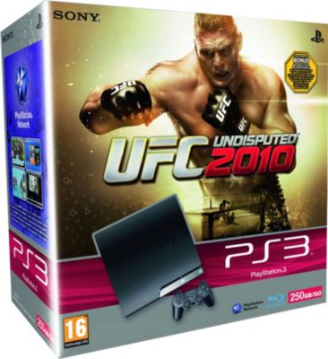 Console SONY PS3 250GO+UFC UNDISPUTED 2010 Reconditionné